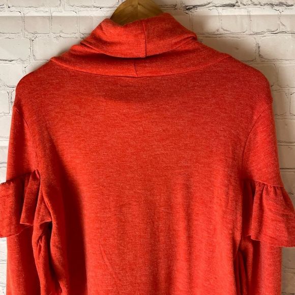 THML Red Ruffle Sleeve Sweater - Picture 13 of 15